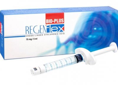 Купить regenflex bio-plus (регенфлекс био-плюс) протез синовиальной жидкости, 2.5%, 75мг/3 мл, раствор для внутрисуставного введения, шприц 3 мл, 1 шт. в Кстово
