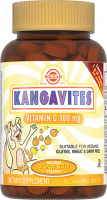 Купить solgar (солгар) кангавитес с витамином с, таблетки со вкусом апельсина, 90 шт бад в Кстово