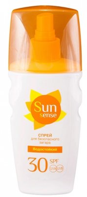 Купить sun sense (сан сенс) спрей для безопасного загара spf 30+, 160мл в Кстово