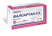 Купить валсартан-сз, таблетки, покрытые пленочной оболочкой 80мг, 60 шт в Кстово