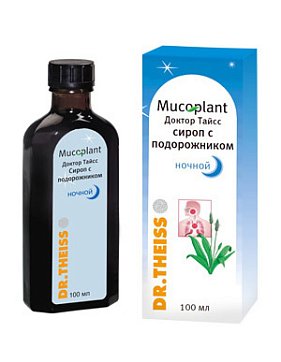 Доктор Тайсс, сироп с подорожником от кашля ночной, флакон 100мл БАД