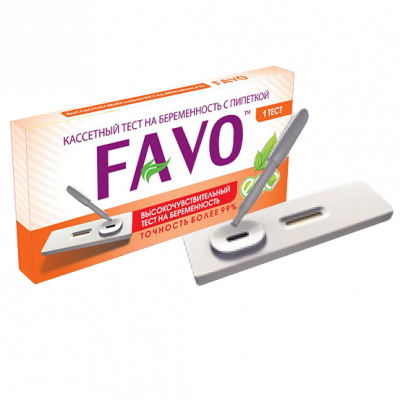 Купить тест для определения беременности favo кассетный с пипеткой, 1 шт в Кстово