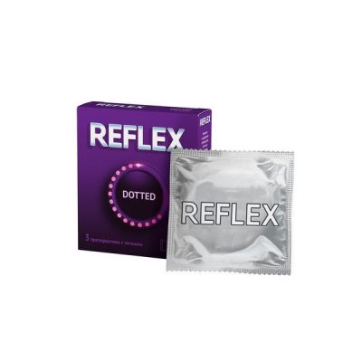 Купить рефлекс (reflex) презервативы с точками dotted 3 шт в Кстово