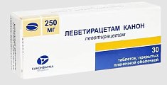 Купить леветирацетам-канон, таблетки, покрытые пленочной оболочкой 250мг, 30 шт в Кстово