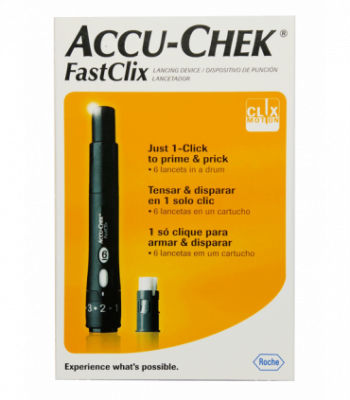 Купить ручка для прокалывания пальца accu-chek fastclix (акку-чек) + 6 ланцет в Кстово