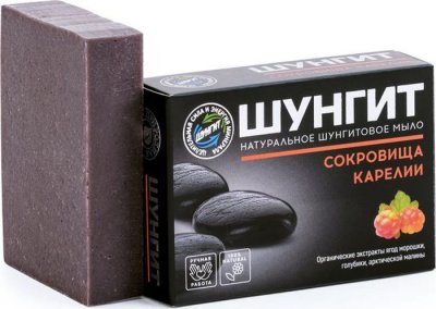 Купить природная аптека шунгит мыло натуральное сокровища карелии 100г в Кстово