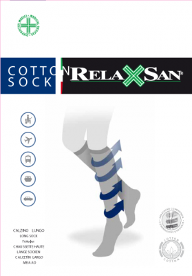 Купить релаксан (relaxsan) гольфы мужские с хлопком cotton socks размер 4, черный в Кстово