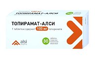 Купить топирамат-алси, таблетки покрытые пленочной оболочкой 100мг, 50 шт в Кстово