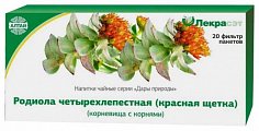 Купить родиолы четырехчленной (красная щетка) корни, фильтр-пакеты 20 шт бад в Кстово