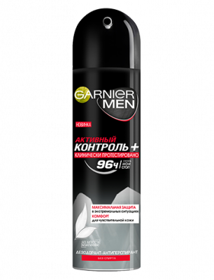 Купить garnier men mineral (гарньер) дезодорант-антиперспирант активный контроль+ 96 часов спрей, 150мл в Кстово
