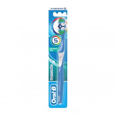 Купить oral-b (орал-би) зубная щетка комплекс, пятисторонняя чистка 40 средняя 1 шт в Кстово