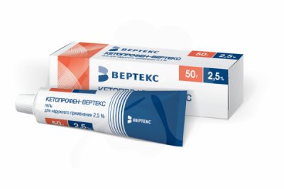 Купить кетопрофен-вертекс, гель для наружного применения 2,5%, 50г в Кстово