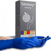 Купить перчатки benovy смотровые латексные нестерильные неопудренные повышенной прочности, размер хl, 25 пар в Кстово