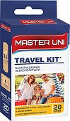 Купить master uni (мастер-юни) набор: пластырь на полимерной основе travel kit, 20 шт в Кстово