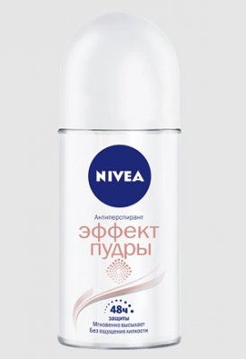 Купить nivea (нивея) дезодорант шариковый део эффект пудры, 50мл в Кстово