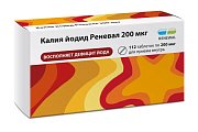 Купить калия йодид реневал, таблетки 200мкг, 112 шт в Кстово