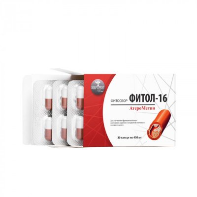 Купить фитол-16 фитосбор атерометин, капсулы 450 мг, 30 шт бад в Кстово