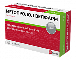 Купить метопролол-велфарм, таблетки 50мг, 60 шт в Кстово