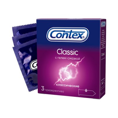 Купить contex (контекс) презервативы classic 3шт в Кстово