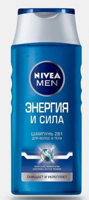 Купить nivea (нивея) для мужчин шампунь-уход энергия и сила 2в1, 400мл в Кстово