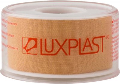 Купить luxplast (люкспласт) пластырь фиксирующий тканевая основа 2,5см х 5м в Кстово