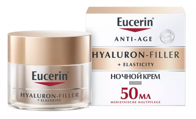 Купить eucerin hyaluron-filler+elasticity (эуцерин) крем для лица ночной 50 мл в Кстово