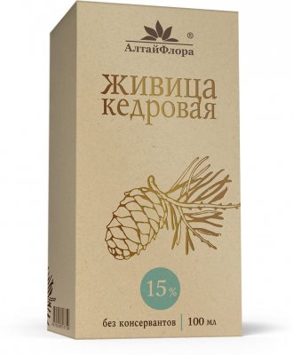 Купить живица кедровая алтайфлора, 15% 100мл (алтайская чайная компания, нпц ооо, россия) в Кстово
