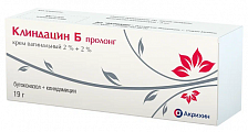 Купить клиндацин б пролонг, крем вагинальный 2%+2%, туба 19г+аппликатор 3шт в Кстово