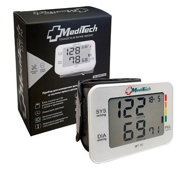 Тонометр автоматический MediTech (Медитеч) MT-70, автоматический на запястье