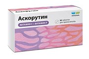Купить аскорутин, таблетки 50мг+50мг, 50 шт в Кстово
