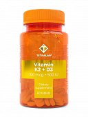 Купить tetralab (тетралаб) витамин д3+к2, таблетки, покрытые оболочкой 165мг, 60 шт бад в Кстово