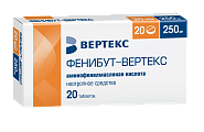 Купить фенибут-вертекс, таблетки 250мг, 20 шт в Кстово