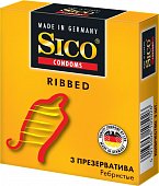 Купить sico (сико) презервативы ribbed ребристые 3шт в Кстово