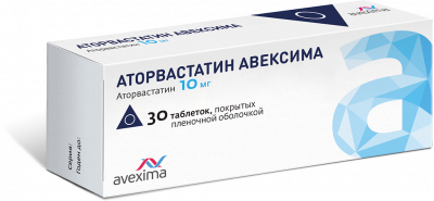 Купить аторвастатин-авексима, таблетки, покрытые пленочной оболочкой 10мг, 30 шт в Кстово