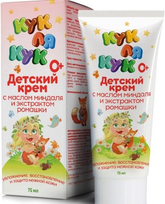 Купить кук ля кук крем детский с маслом миндаля и экстрактом ромашки 0+, 75мл в Кстово
