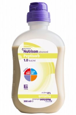 Купить nutrison (нутризон) эдванст пептисорб, смесь для энтерального питания, бутылка 500мл в Кстово