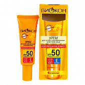 Купить биокон солнце крем защитный для чувствительных участков лица максимальная защита, 25мл spf50 в Кстово