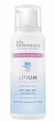 Купить dermedic linum emollient baby (дермедик) лосьон для тела легкий для детей с рождения 205 г в Кстово