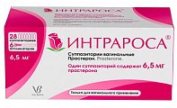 Купить интрароса, суппозитории вагинальные 6,5мг, 28 шт+ в комплекте с аппликаторами-6 шт в Кстово