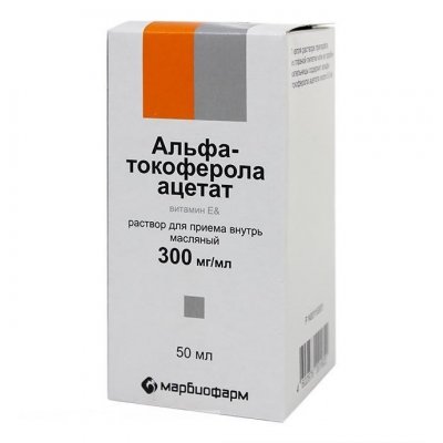 Купить альфа-токоферола ацетат (витамин е), раствор для приема внутрь, масляный 300мг/мл, флакон 50мл в Кстово