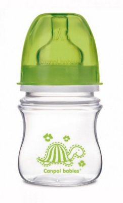 Купить canpol (канпол) бутылочка пластиковая easystart colourful антиколиковая с широким горлом с 3 месяцев, 120 мл в Кстово