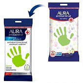 Купить aura (аура) дерма протект салфетки влажные антибактериальные ромашка, 20 шт в Кстово