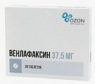 Купить венлафаксин, таблетки 37,5мг, 30 шт в Кстово