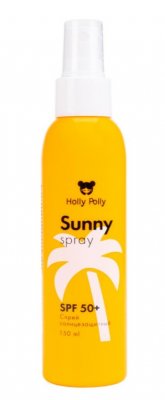 Купить holly polly (холли полли) sunny спрей солнцезащитный для лица и тела spf 50+, 150мл в Кстово