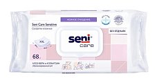 Купить seni care (сени кеа) салфетки влажные сенситив 68шт в Кстово