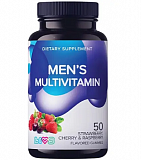 LIVS Комплекс мультивитаминов для мужчин, пастилки жевательные вкус фрукты и ягоды, 50 шт БАД