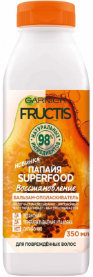 Купить garnier fructis (гарньер фруктис) бальзам-ополаскиватель восстановление суперфуд папайя, 350мл в Кстово