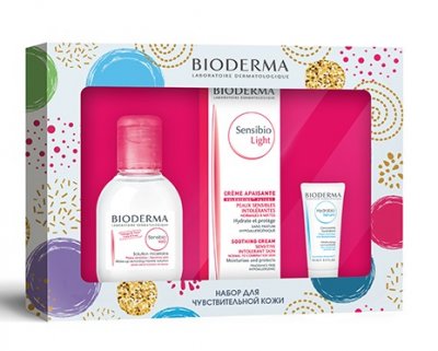 Купить bioderma sensibio (биодерма) набор: лайт крем 40мл+ мицеллярная вода 100мл+гидрабио сыворотка 15мл в Кстово