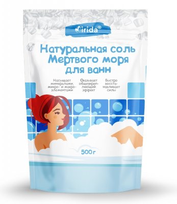 Купить мирида (mirida), соль для ванн мертвого моря натуральная, 500г в Кстово
