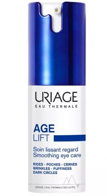 Купить uriage age lift (урьяж эйдж лифт) крем для контура вокруг глаз разглаживающий, флакон-помпа 15мл в Кстово